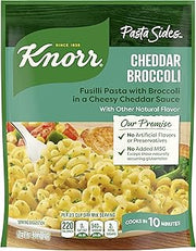 Knorr Cheddar Broccoli Pasta Sides 4.3 oz, Fusilli, Quick Side Dish 1PK | Quick side dish for weeknight meals and easy meal prep; Cheddar Broccoli; 4.3 oz.