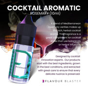 Cocktail Aromatic | Rosemary 10ml by flavour blaster – Rosemary (10ml), Clear, Model 5060990990656