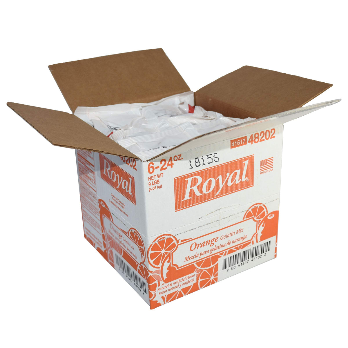 Royal Orange Gelatin by Clabber Girl – 24 Ounce, Pack of 6