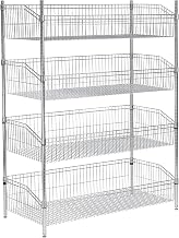 Global Industrial (4 Basket Wire Shelf, 48" W x 24" D x 63" H