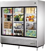True TSD-69G-LD Sliding Glass Door Refrigerator