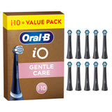 iO Gentle Care Original Replacement Heads by Oral-B – 10 Count (Pack of 1), Nylon, Black/White, Model 8006530157001