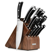 Wusthof 16 Piece Knife Set with Walnut Block by Wüsthof – 16 Piece, Stainless,Stainless Steel,Steel, 16 Piece (Walnut), Pack of 16, Model Classic Ikon
