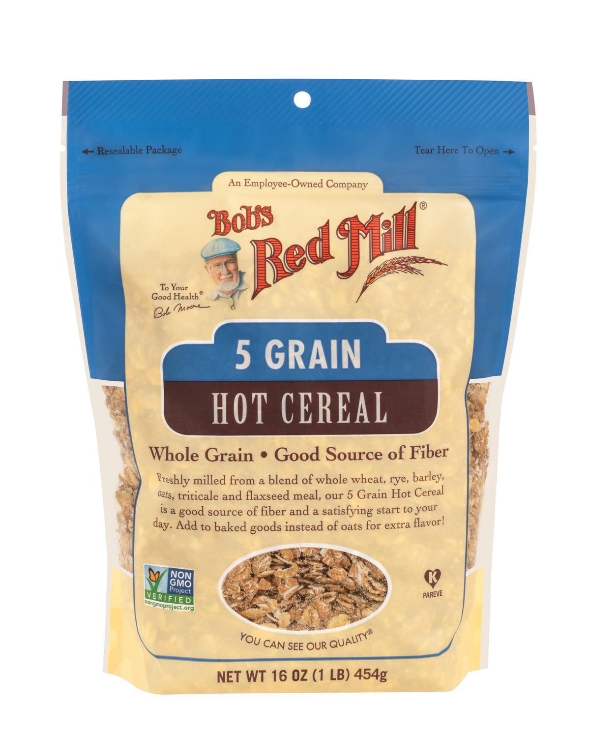 5 Grain Hot Cereal by Bob's Red Mill – 1 Pound (Pack of 4), Model P101105