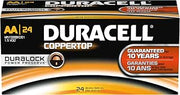 DURACELL MN1500BKD CopperTop Alkaline-Manganese Dioxide Battery, AA Size, 1.5V (Case of 144)