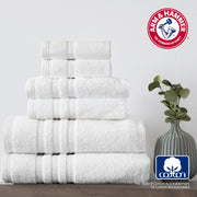 Performance Bath Towel Set by ARM & HAMMER – Towel Set (Washcloths, Hand Towels, Bath Towels), Cotton, Light Grey, Pack of 6, Model AAH80506LTGRXX