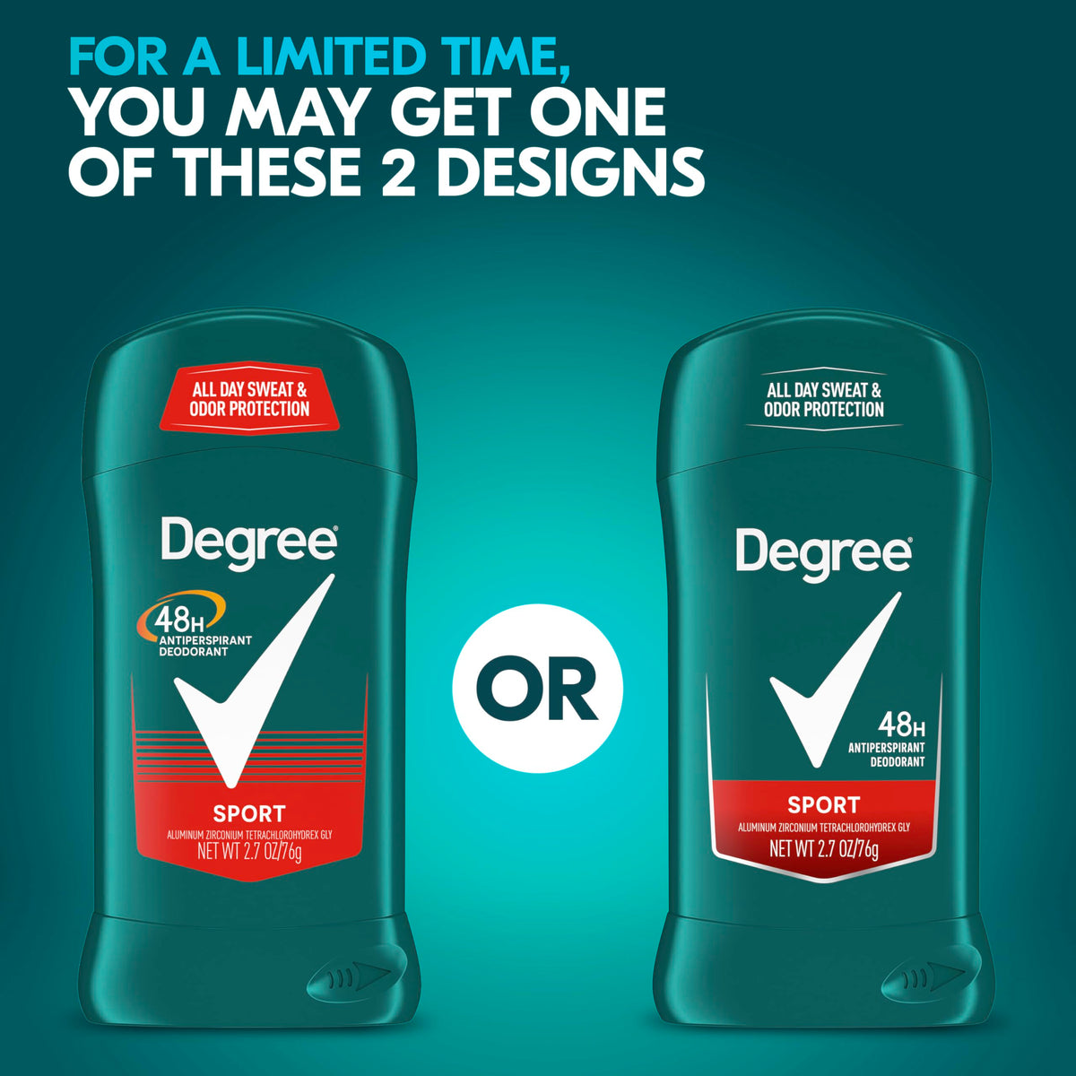Degree 2.7 Ounce (Pack of 1) / Sport / TEAL Antiperspirant Deodorant