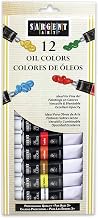 Sargent Art 23-0601 Tube Oil Colors Paint Set, Premium, 0.40 Fl Oz (Pack of 1), 12-Count