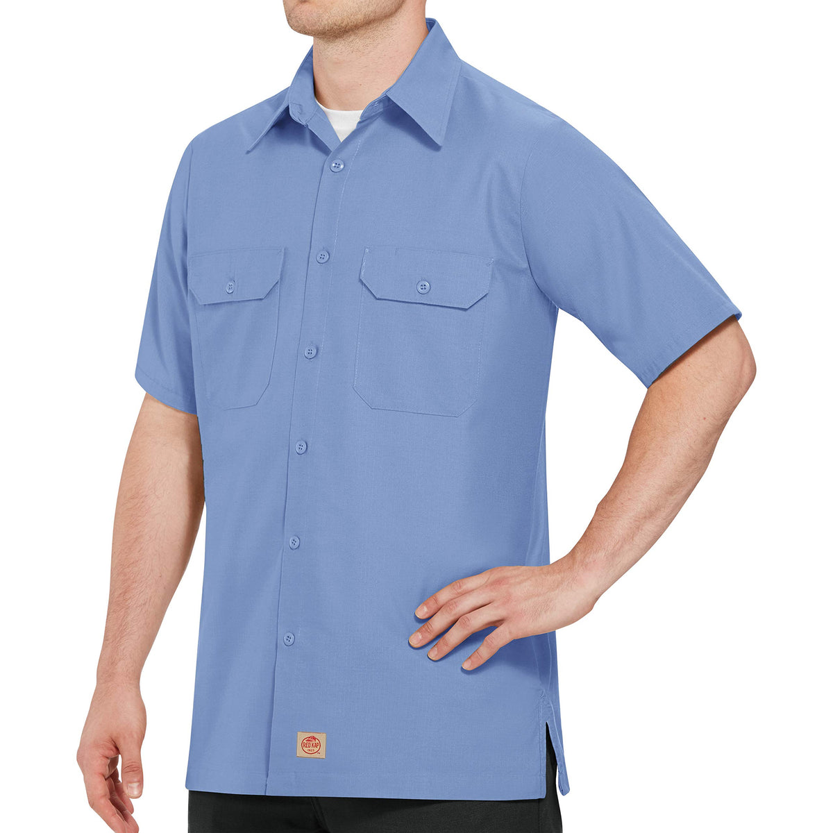 Red Kap X-Large Tall / Light Blue / Solid Rip Stop Shirt Button-Down Shirts