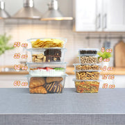 48oz RPET Clear Hinged Lid Deli Container -200Pcs by KODA CUP – 48oz, 48.0 fluid_ounces, Plastic, Clear, Pack of 200