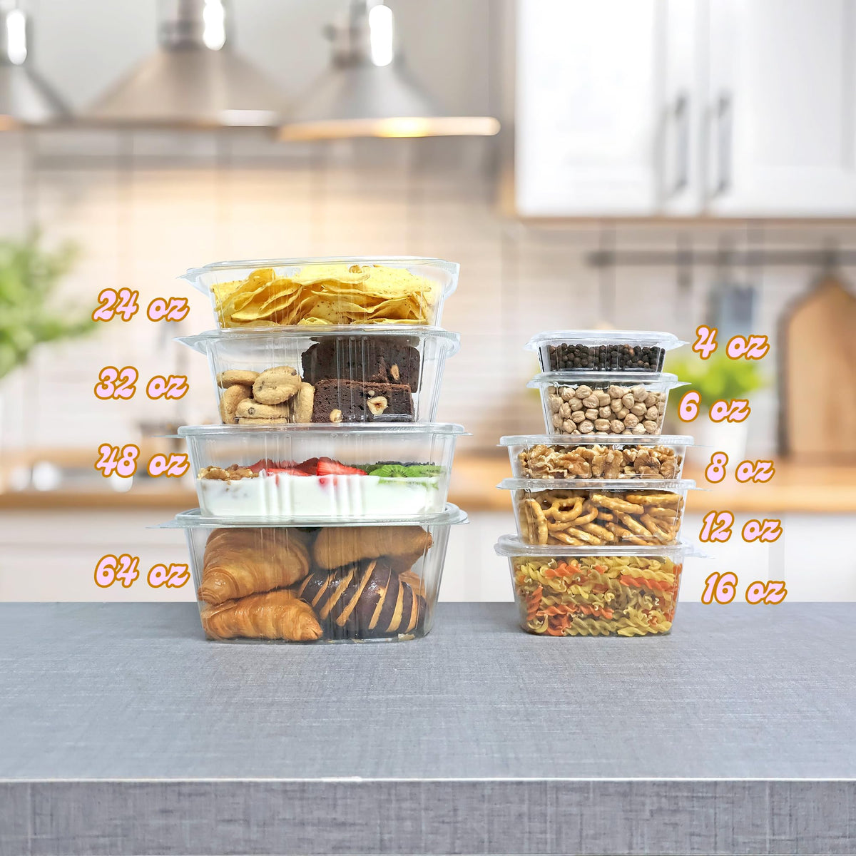 KODA CUP 16oz / Clear / 16.0 fluid_ounces Clamshell Take Out Containers
