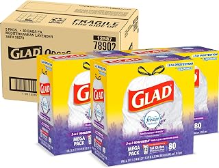 Glad OdorShield Tall Kitchen Drawstring Trash Bags