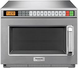 Panasonic PRO1 Commercial Microwave Oven, Heavy Duty, .6 cu ft 2100W, 5-Stage Cooking, LCD Display, Stainless Steel, Programmable, NSF & UL Approved - NE-21521