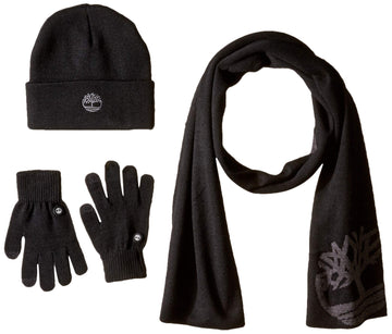 Double Layer Scarf by Timberland – One Size, Rubber, Black, Pack of 3, Model T100488-001-OS