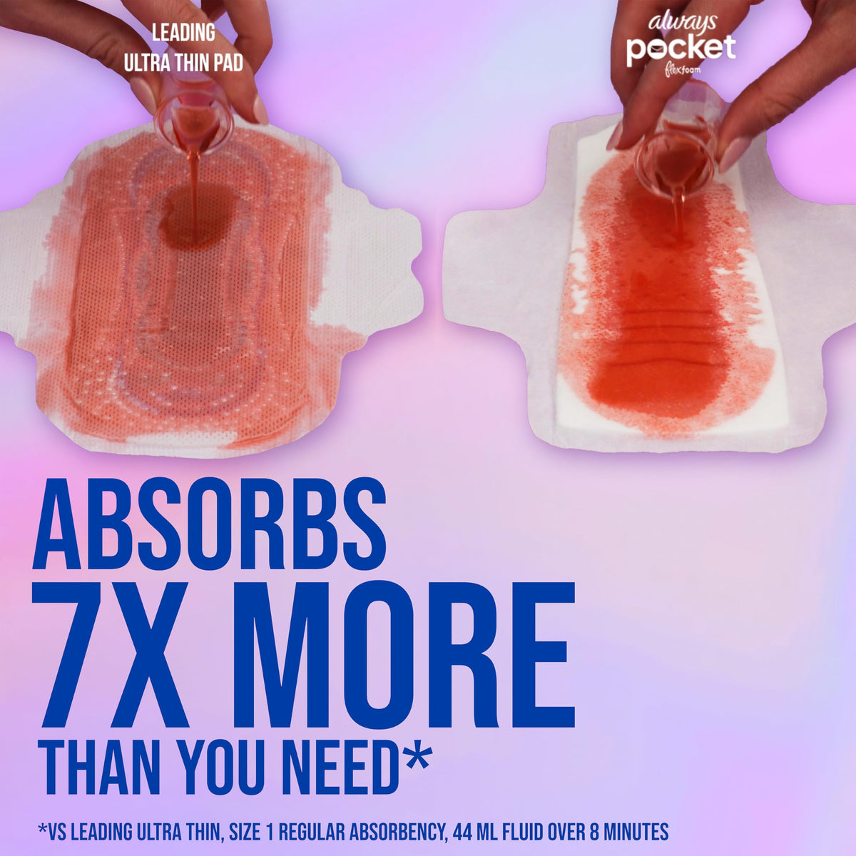 Flexfoam Pads by Always – Size 1, Foam, Model Pocket