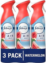Febreze Air Mist, Odor-Fighting Air Freshener Spray, Room Spray, Watermelon, 8.1oz, 3 count