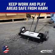 Master Magnetics 5"L x 15.13"W x 48"H / 14" / 1 Magnetic Sweepers