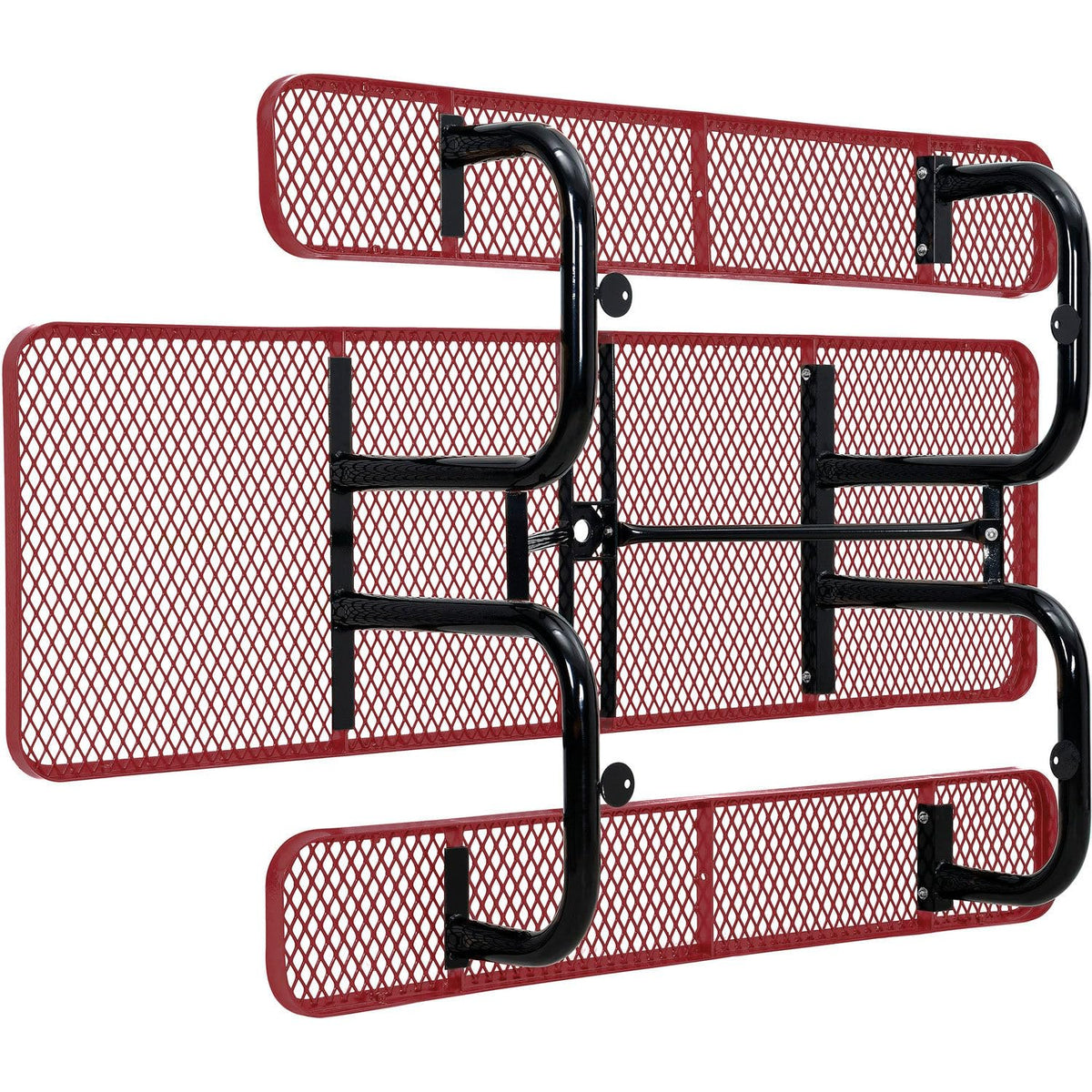Global Industrial Red / 96 inches x 60 inches x 29.5 inches / Industrial Picnic Tables