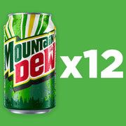 Soda, 12 Fl Oz Cans (Pack of 12) by Mountain Dew – 12 Fl Oz (Pack of 12), Clear, Pack of 12, Model 83776