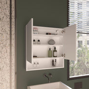 25" Susitna Medicine Cabinet by DEPOT E-SHOP – Engineered Wood, White, Model DE-GLB11600