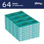 Professional Facial Tissue by Kleenex – 48 Count (Pack of 64), Paper, White, Pack of 3072, Model 21195
