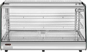 Migali C-HCT47 47" Wide Heated Counter-top Display Case, Straight Glass, Rear Sliding Doors