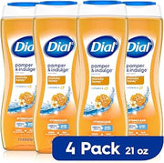 Dial Body Wash, Pamper & Indulge Manuka Honey, 21 fl oz, Pack of 4