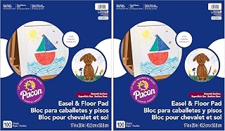 Pacon Roselle Easel and Floor Pad, 17 x 20 Inches, 50 Count Each Pad, 4-Pack (11200-2)