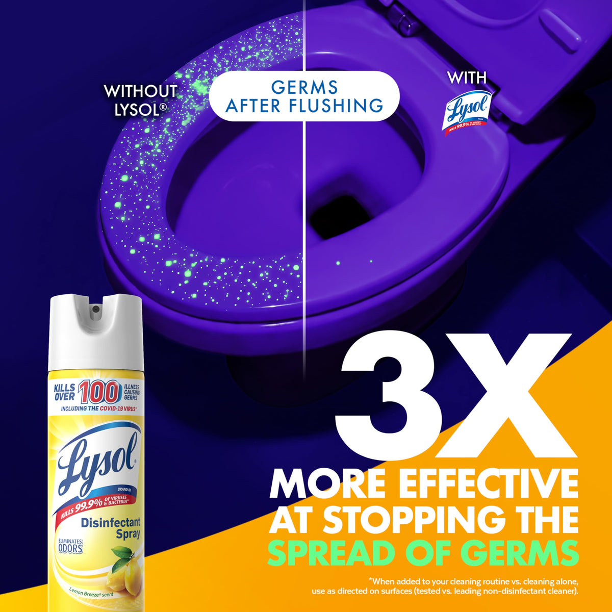 Lysol Lemon Breeze / 12.5 Ounce (Pack of 1) / _ Disinfectant Sprays & Liquids