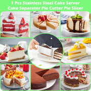 Suuker Cake Divider Tool, Stainless Steel Adjustable Slicer, Silver 5 Inch