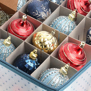 Hearth & Harbor Ornament Storage Box, Holds 64 Ornaments, Clear