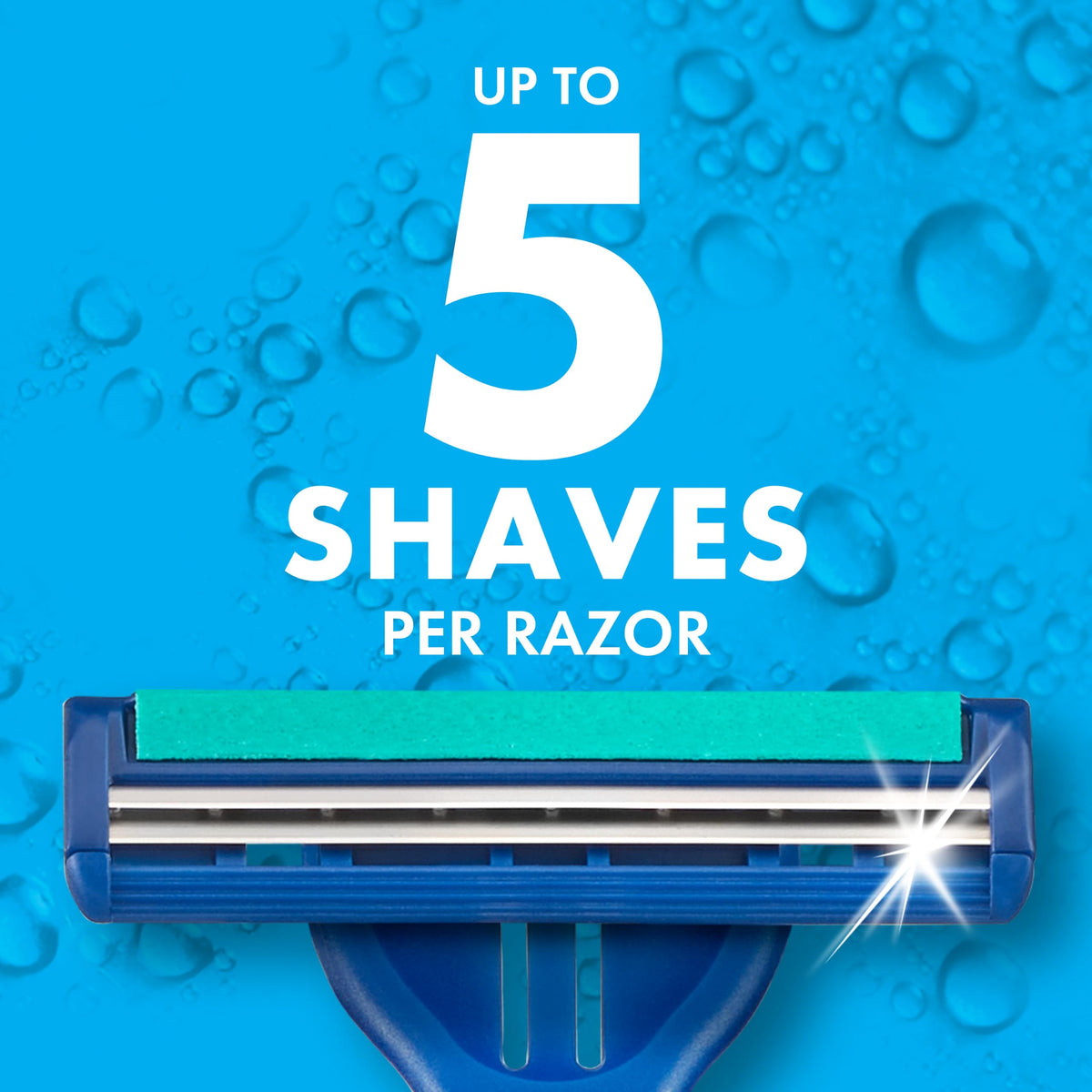Sensor2 Plus Pivot Men's Disposable Razor by Gillette – 21 Count (Pack of 1), Rubber, Light Blue, Model CUNYAX