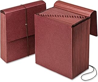 Pendaflex Vertical Reinforced Alpha A-Z/21 Pocket Expanding File, Letter Size, 1 Each (14000), Red Fiber