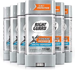 Right Guard Xtreme Defense Antiperspirant Deodorant Gel, Arctic Refresh, 4 Ounce (6 pack)