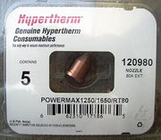Hypertherm 120980 80 Amp Plasma Cutting Nozzles - 5 Pack