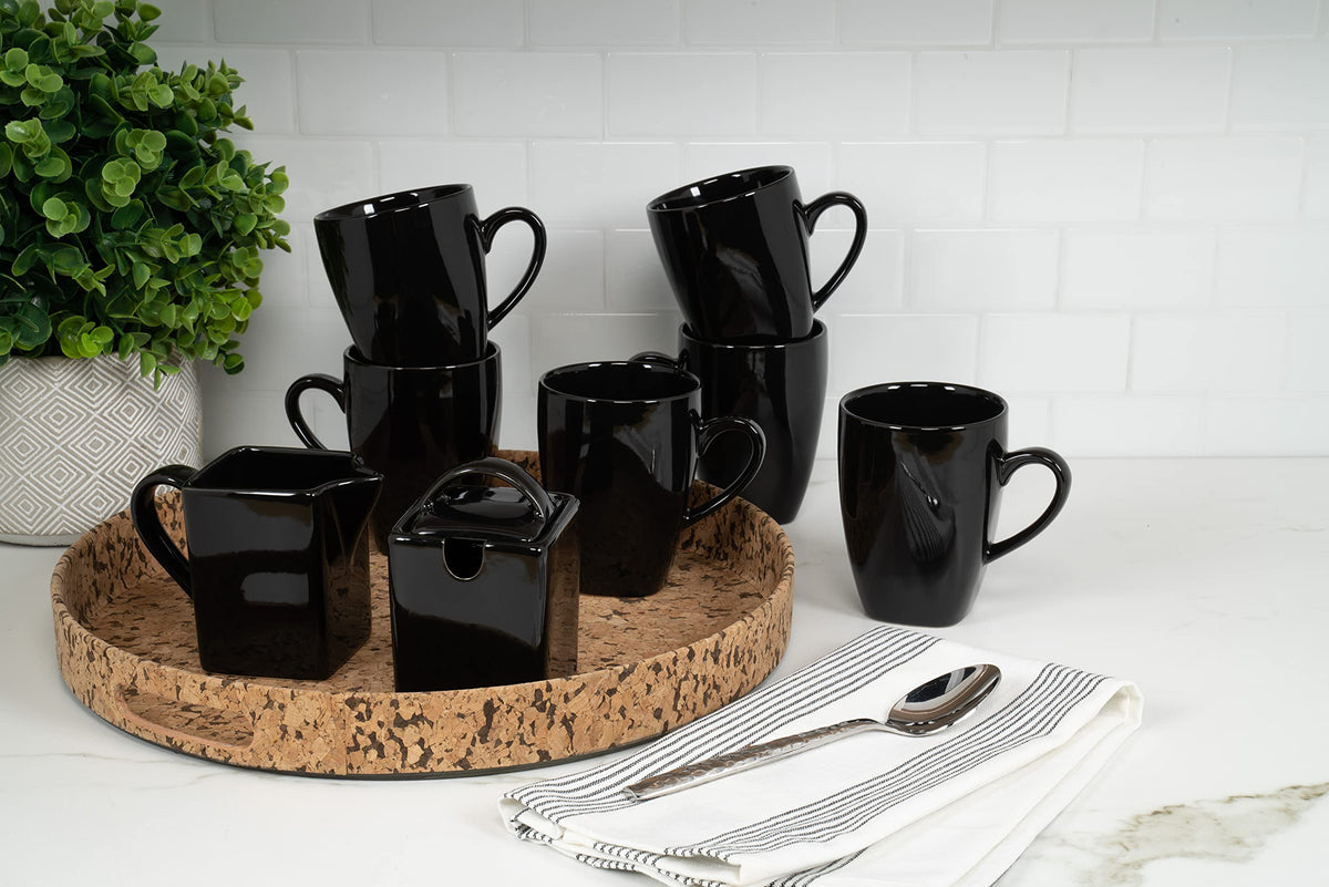 10 Strawberry Street Black / 40 PC / 1 Dinnerware Sets