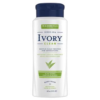 Clean Aloe Body Wash 21 oz Packaging may Vary by Ivory – 21 Fl Oz (Pack of 1), Model 10037000919848