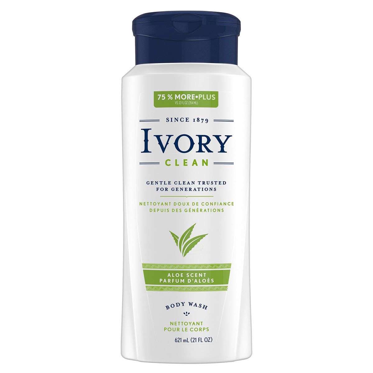 Ivory 21 Fl Oz (Pack of 1) / Ivory Clean Aloe Body Wash, 21 oz / 1 Body Washes