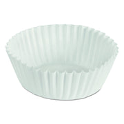 Hoffmaster 610020 1-3/4 Inch Bottom Width by 1-1/8 Inch Wall Height 4 Inch White Fluted Paper Bake Cup 500-Pack (Case of 20)