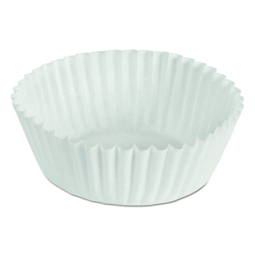 Hoffmaster 610020 1-3/4 Inch Bottom Width by 1-1/8 Inch Wall Height 4 Inch White Fluted Paper Bake Cup 500-Pack (Case of 20)