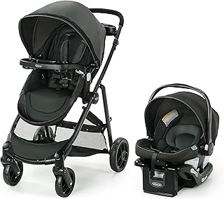 Graco Modes Element Travel System, Baby Car Seat and Stroller Combo, Includes: SnugRide Lite LX Infant Car Seat and Reversible Baby Stroller, Great Gift for New Parents, Canter