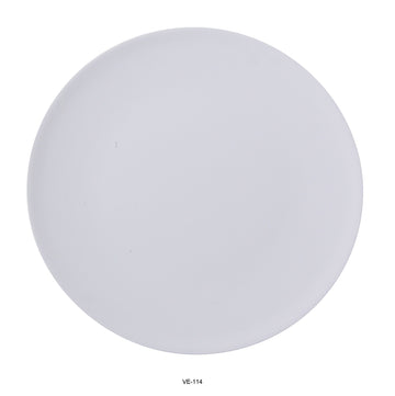 Venice Melamine Italian Style Round Pizza Plate 14" Box of by Yanco – Large, Melamine, White, Pack of 12, Model VE-114
