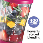 Hamilton Beach Raspberry / 14 oz. / 1 Jar Personal Size Blenders