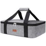 Lifewit Casserole Carrier Bag, Insulated Single Layer, Grey