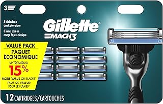 Gillette Mach 3 Razor Refils 12 pack