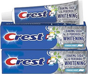 Crest Baking Soda & Peroxide Whitening Toothpaste with Tartar Protection, Fresh Mint 4.2 oz (119) - Pack of 2