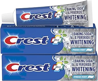 Crest Baking Soda & Peroxide Whitening Toothpaste with Tartar Protection, Fresh Mint 4.2 oz (119) - Pack of 2