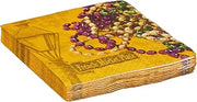 Creative Converting 335250 Masks of Mardi Gras Beverage Napkins, 5", Multicolor