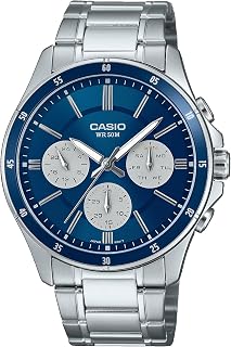 Casio MTP1374D-2A3V Men's Standard Stainless Steel Multi-Function Blue Dial Watch