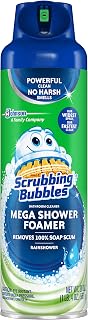 Scrubbing Bubbles Mega Bathroom and Shower Foamer Aerosol, Rainshower Scent, 20oz